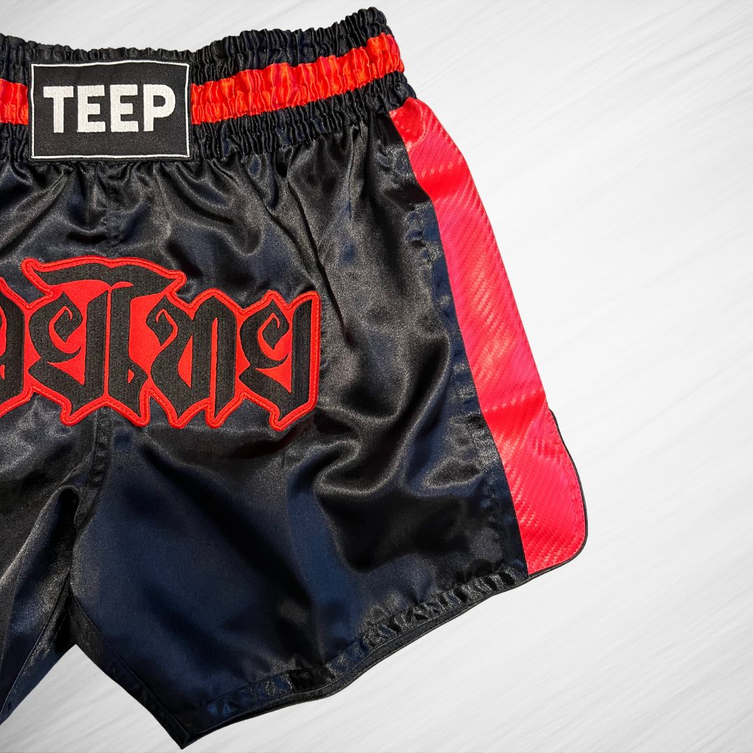 Muay Thai Shorts - Red Trim